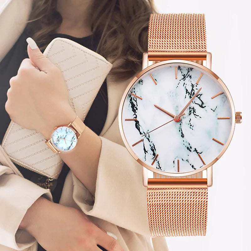Luxury Rose Gold Mesh Band